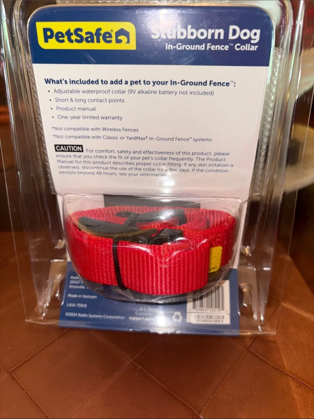 PetSafe Stubborn Dog In-Ground Fence Collar Module - Black and Red